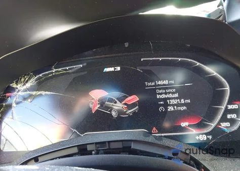 2021 BMW M3 Sedan from USA, damaged, VIN WBS53AY08MFL09119